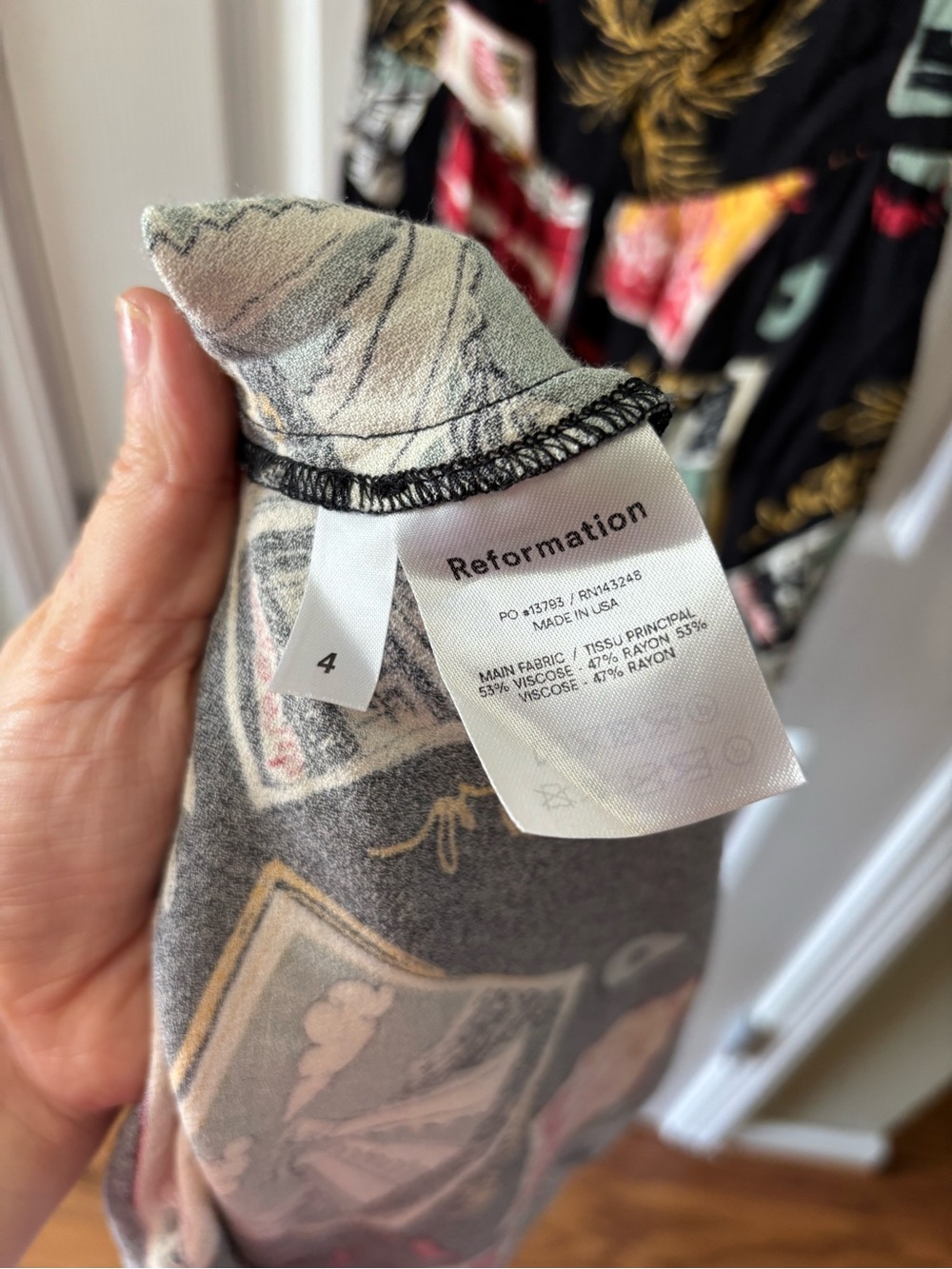 Reformation Brixton Postcard Midi Dress Women’s Size 4 - Picture 11 of 13